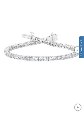 Round Brilliant 5.00 ctw VS2 Clarity, I Color Diamond 14kt Gold Tennis Bracelet